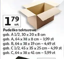 Auchan Pudełko tekturowe 64 x 38 41 cm Delta oferta