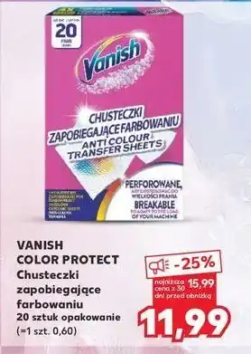 Kaufland Chusteczki zapobiegające zafarbowaniu ubrań Vanish oferta