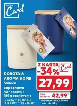 Kaufland Świeca zapachowa dzień Aroma Home & Dorota oferta