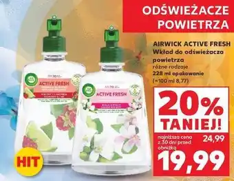 Kaufland Odświeżacz powietrza maliny i limonka Air Wick Active Fresh oferta