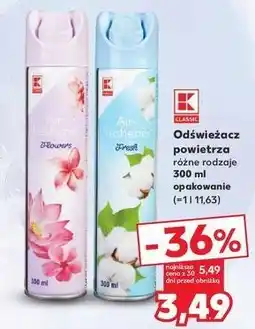 Kaufland Odświeżacz powietrza fresh K-Classic oferta