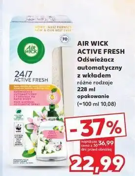 Kaufland Odświeżacz powietrza białe kwiaty jasmine Air Wick Active Fresh oferta