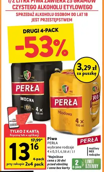 Intermarche Piwo Perła Mocna oferta