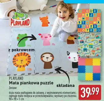 ALDI PLAYLAND Mata piankowa puzzle oferta