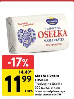 Intermarche Masło osełka Łosickie oferta