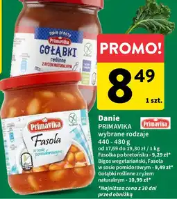 Intermarche Gołąbki wegetariańskie z ryżem naturalnym Primavika oferta