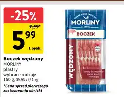 Intermarche Boczek wędzony plastry Morliny oferta