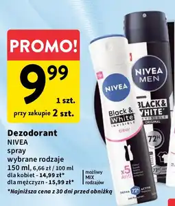 Intermarche Antyperspirant original Nivea Men Invisible Black & White oferta