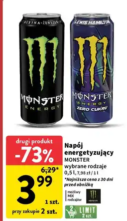 Intermarche Napój energetyczny Monster Energy Lewis Hamilton Zero oferta