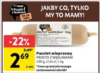 Intermarche Pasztet wieprzowy Intermarche Prosto Z Wędliniarni oferta