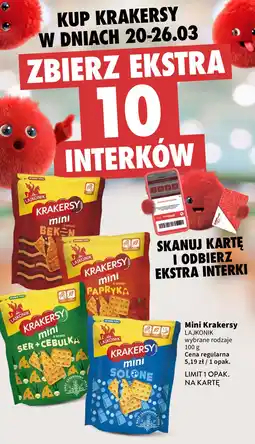 Intermarche Krakersy solone Lajkonik Mini oferta