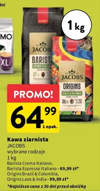 Intermarche Kawa brazil & colombia Jacobs Origins oferta