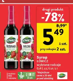 Intermarche Syrop truskawkowy Łowicz oferta