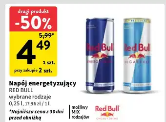 Intermarche Napój energetyczny bez cukru Red Bull oferta