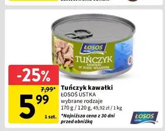 Intermarche Tuńczyk kawałki w sosie własnym Łosoś Ustka oferta