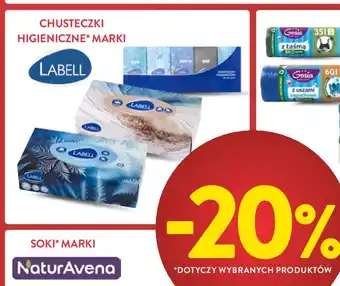 Intermarche Chusteczki higieniczne 3-warstwowe Labell oferta