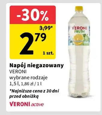 Intermarche Woda cytrynowa Veroni Frutti oferta