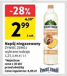 Intermarche Woda brzoskwiniowa Żywiec Zdrój Z Nutą oferta