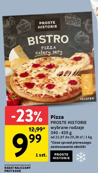 Intermarche Pizza cztery sery Iglotex Proste Historie Bistro oferta