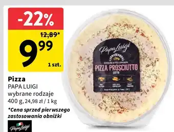 Intermarche Pizza prosciutto cotto Papa Luigi oferta