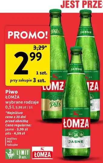 Intermarche Piwo Łomża Pils oferta