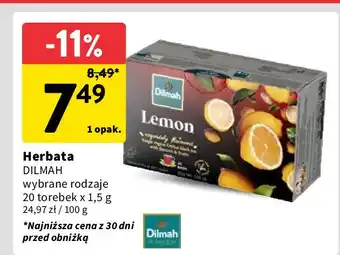 Intermarche Herbata lemon Dilmah oferta