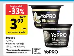 Intermarche Jogurt proteinowy straciatella Danone Yopro oferta