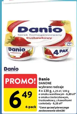 Intermarche Serek z kawałkami czekolady Danone Danio oferta