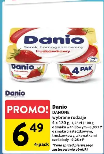 Intermarche Serek z kawałkami czekolady Danone Danio oferta