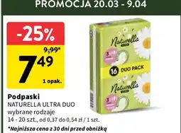 Intermarche Podpaski higieniczne maxi Naturella Ultra oferta