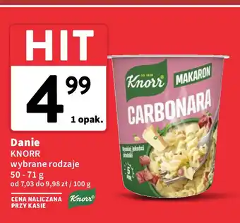 Intermarche Makaron carbonara Knorr oferta