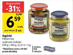 Intermarche Ogórki konserwowe kozackie Provitus oferta