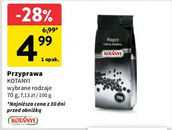 Intermarche Pieprz czarny ziarnisty Kotanyi oferta