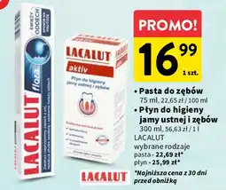 Intermarche Pasta do zębów świeży oddech Lacalut Flora oferta