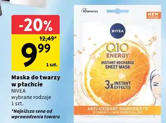 Intermarche Maseczka do twarzy w płachcie Nivea Q10 oferta