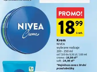 Intermarche Krem do twarzy i ciała intensywnie nawilżający Nivea Soft oferta