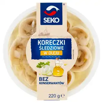 Auchan SEKO Koreczki śledziowe w oleju 220 g oferta