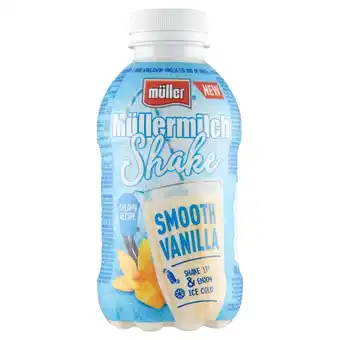 Auchan Müller Müllermilch Shake Napój mleczny o smaku waniliowym 400 g oferta