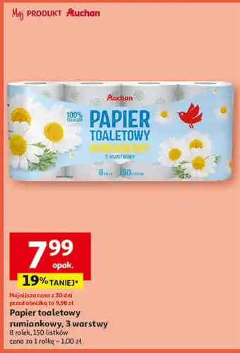 Auchan Papier toaletowy Auchan oferta