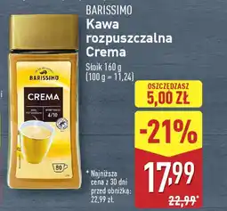 ALDI BARISSIMO Kawa rozpuszczalna Crema oferta