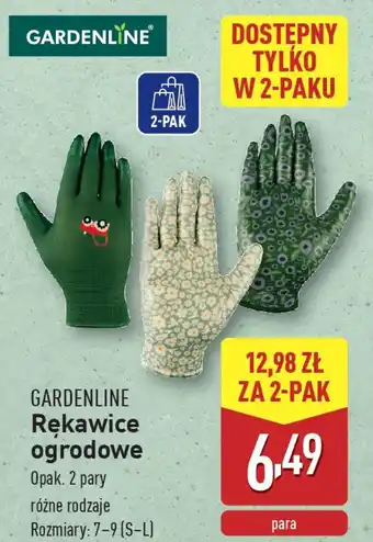 ALDI GARDENLINE Rękawice ogrodowe oferta