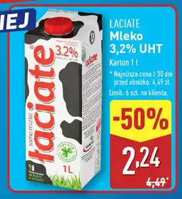 ALDI ŁACIATE Mleko 3,2% UHT oferta