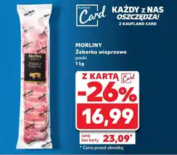 Kaufland Żeberka wieprzowe Morliny oferta