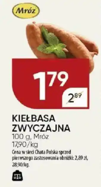 Chata Polska Kiełbasa zwyczajna Mróz oferta