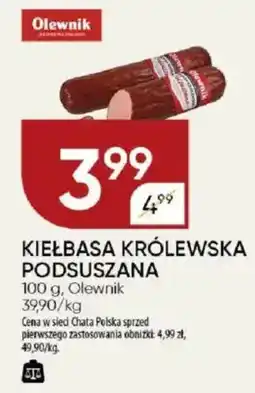 Chata Polska Kiełbasa królewska podsuszana oferta