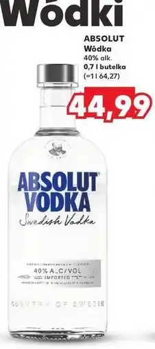 Kaufland Wódka Absolut Vodka oferta