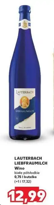 Kaufland Wino Lauterbach Liebfraumilch oferta