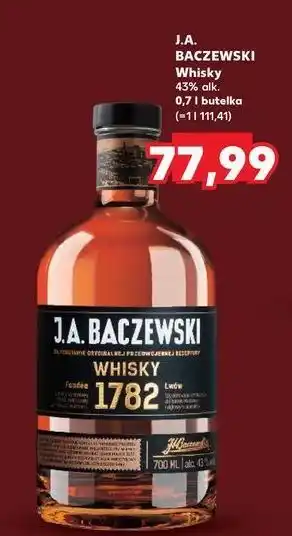 Kaufland Whisky J.a. Baczewski 1782 oferta