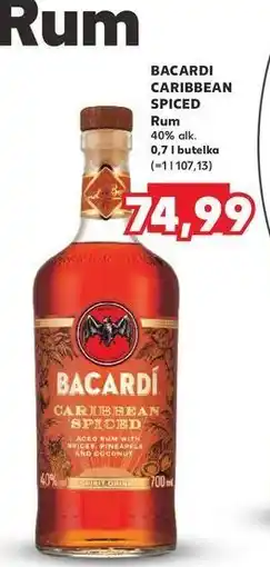 Kaufland Rum Bacardi Caribbean Spiced oferta