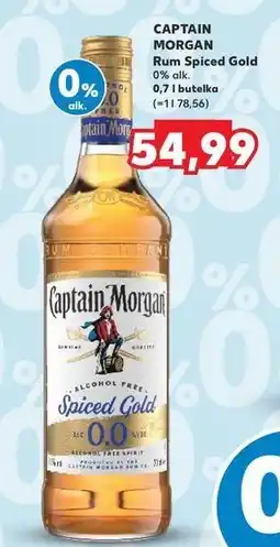 Kaufland Rum bezalkoholowy Captain Morgan Spiced Gold oferta